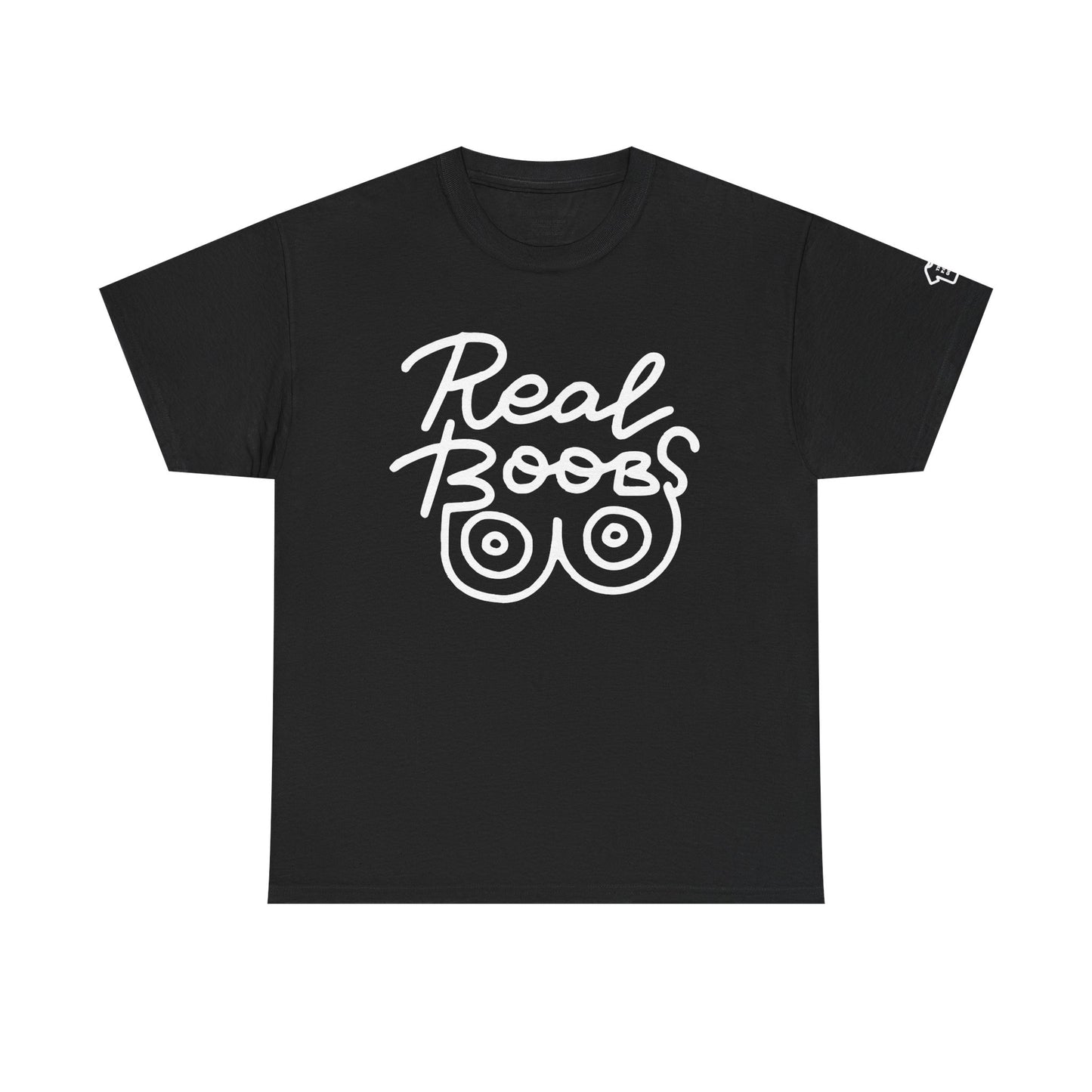 REAL BOOBS BLACK/WHITE T-Shirt