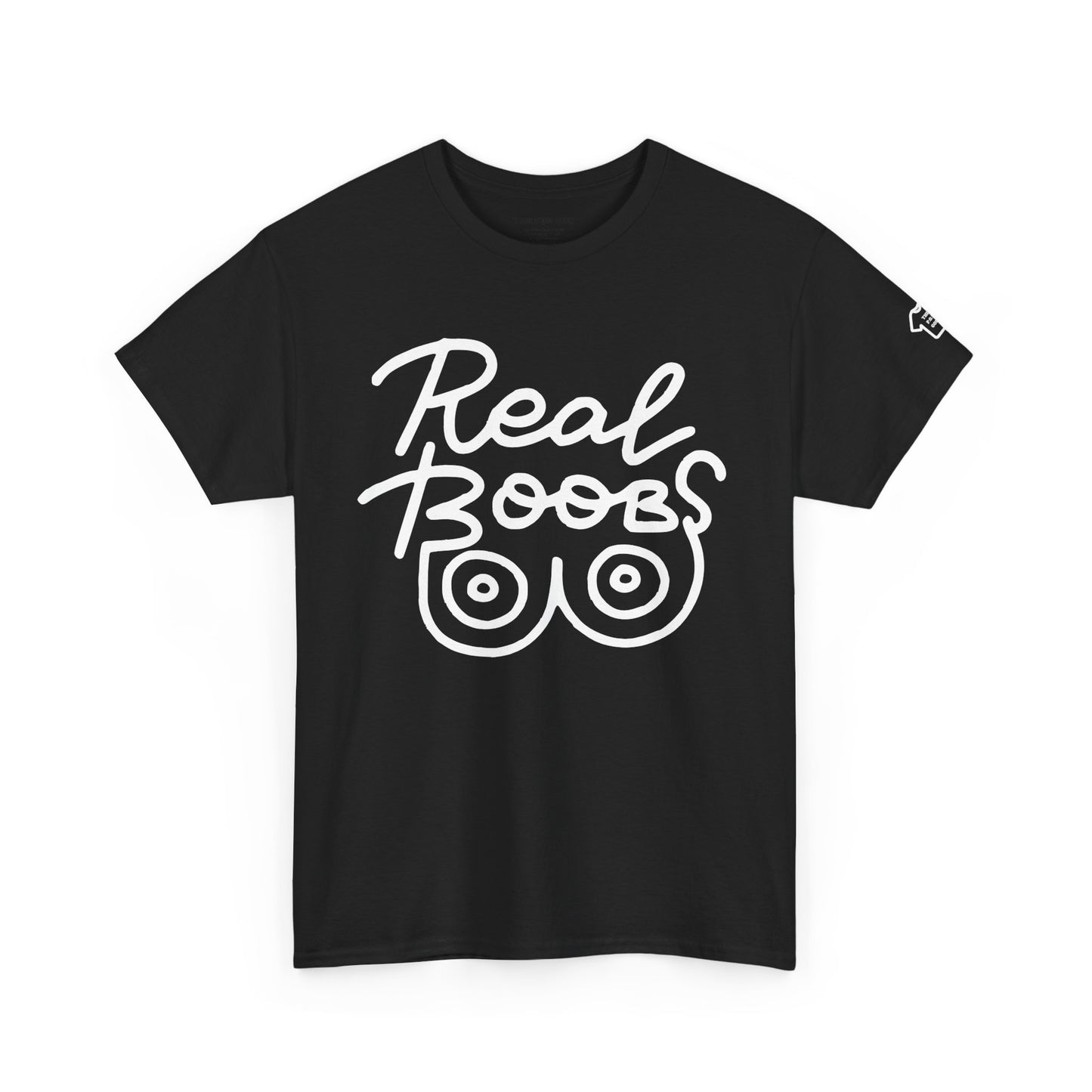 REAL BOOBS BLACK/WHITE T-Shirt